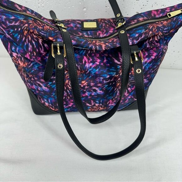 Juicy Couture Pink Purple Turquoise Tote Bag with Gold Hardware - Picture 7 of 14